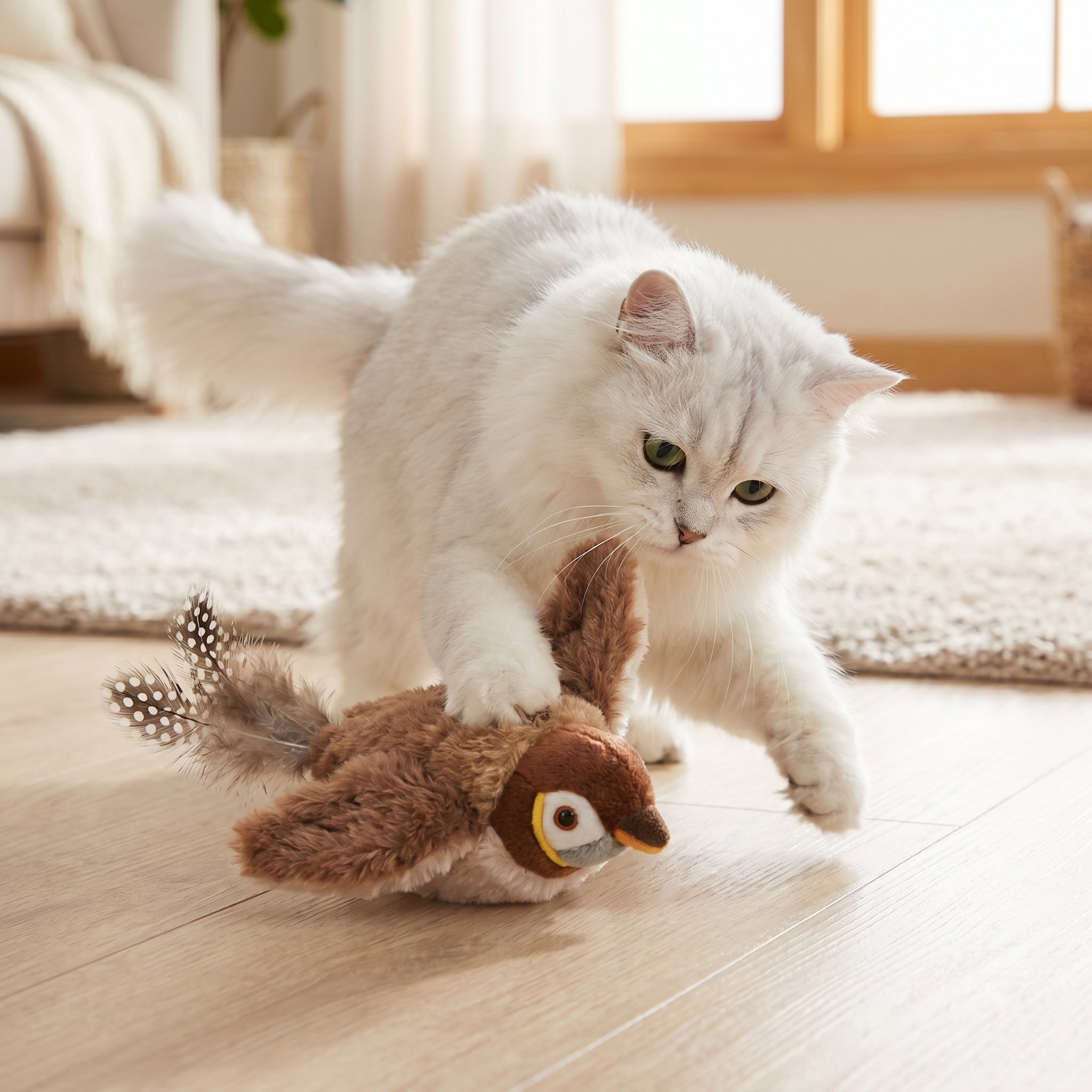 Interactive Cat Toy Bird