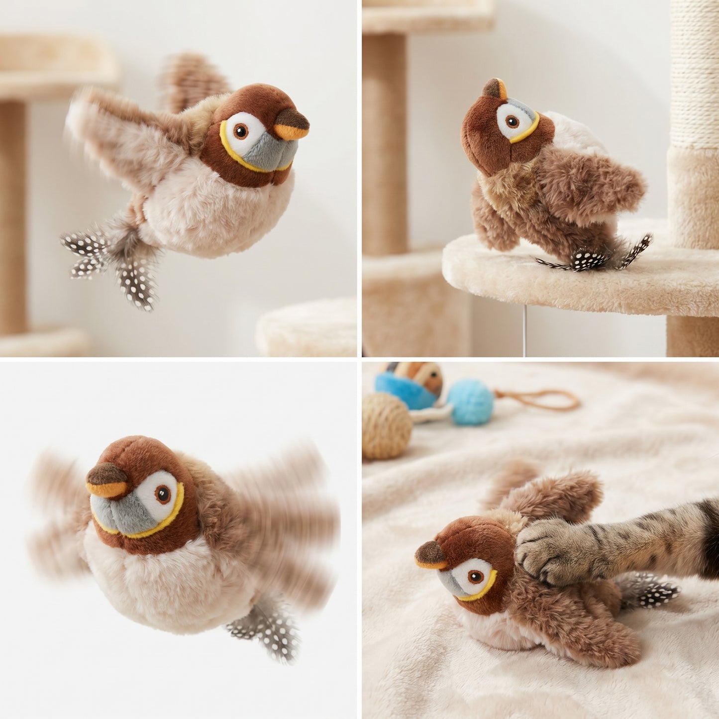 Interactive Cat Toy Bird