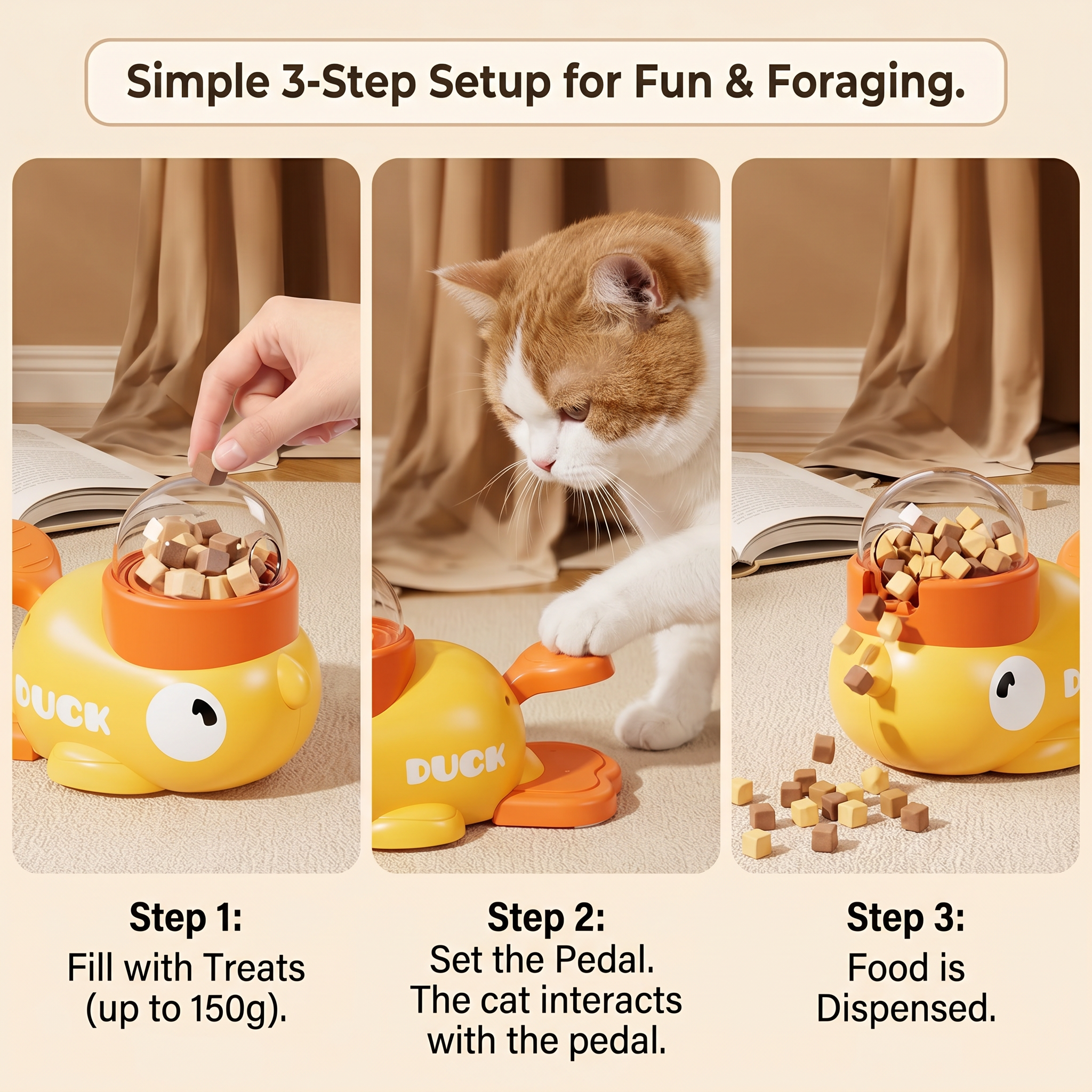 Duck Treat Interactive Dispenser